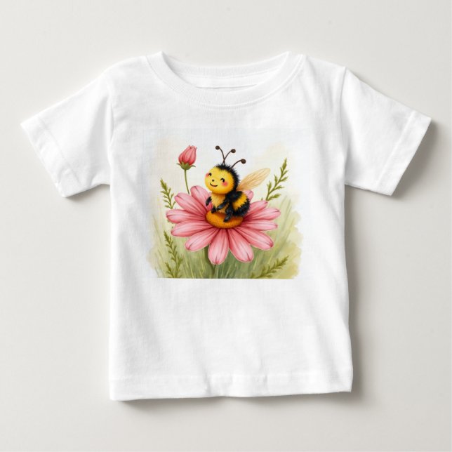 Camiseta De Bebé Abejorro bebé tomando el sol (Anverso)