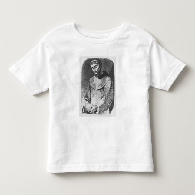 Camiseta De Bebé Abelard como monje en el Santo-Gildas-de-Rhuys (Anverso)