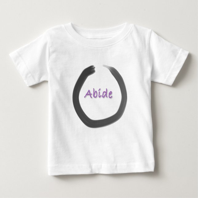 Camiseta De Bebé Abide Zen Buddhist Enso Circle (Anverso)