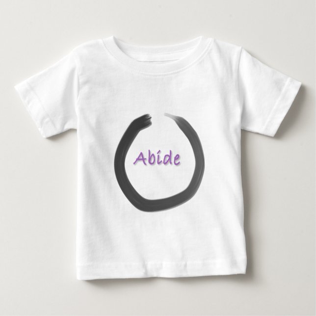 Camiseta De Bebé Abide Zen Buddhist Enso Circle (Anverso)