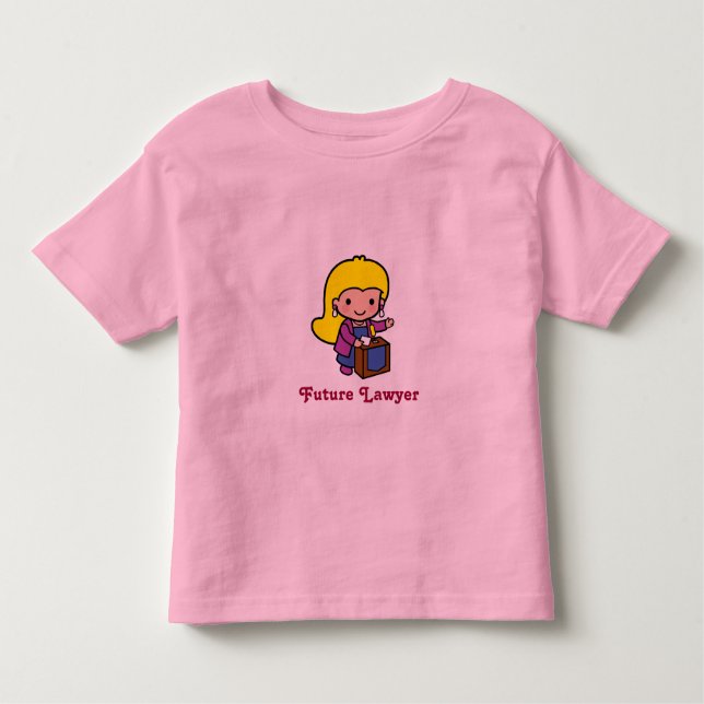 Camiseta De Bebé Abogado futuro - Chica (Anverso)