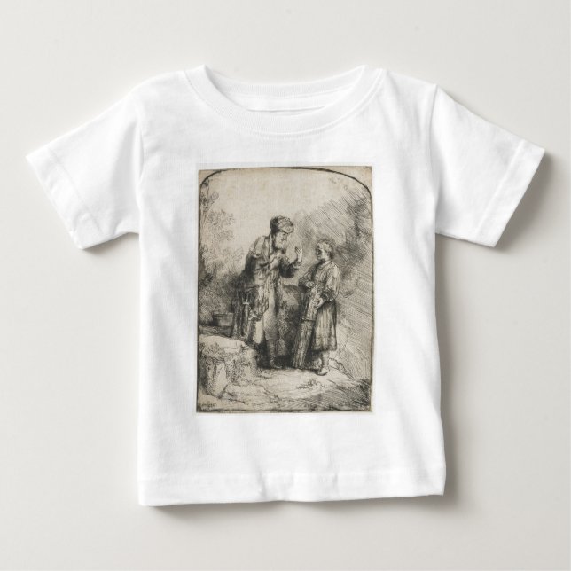 Camiseta De Bebé Abraham e Isaac (Anverso)