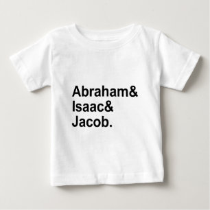 Camiseta De Bebé Abraham Isaac Jacob   3 Patriarcas del Judaísmo