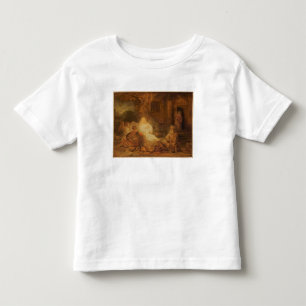 Camiseta De Bebé Abraham recibe los tres ángeles, 1646 (aceite en