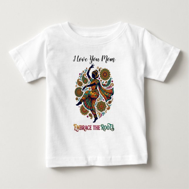 Camiseta De Bebé Abraza el baile de las raíces (Anverso)