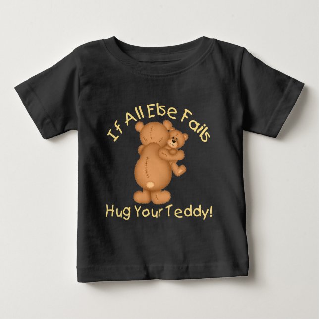Camiseta De Bebé Abraza tu Teddy (Anverso)