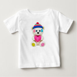 Camiseta De Bebé "Abrazarme" Oso de felpa
