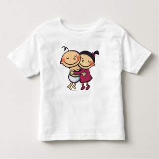Camiseta De Bebé Abrazo de los mejores amigos