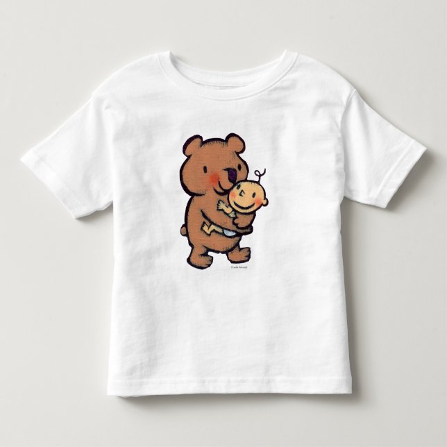 Camiseta De Bebé Abrazo de oso grande de Leslie Patricelli Brown (Anverso)