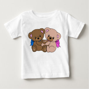 Camiseta De Bebé Abrazo de osos feliz