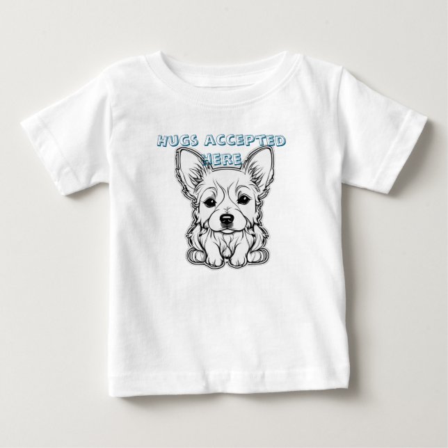 Camiseta De Bebé Abrazos aceptados aquí (Anverso)