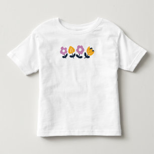 Camiseta De Bebé Abrazos de abril y nariz húmeda - Parte floral