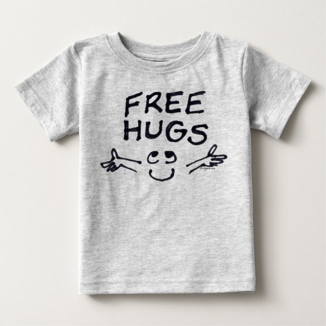 Camiseta De Bebé Abrazos gratis Personalizado lindo bebé (Anverso)