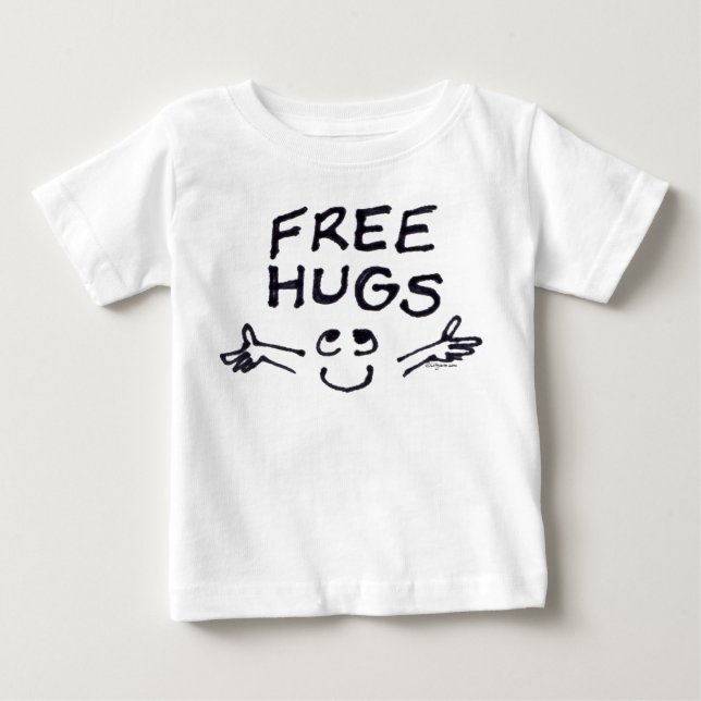 Camiseta De Bebé Abrazos gratis Personalizado Toddler (Anverso)