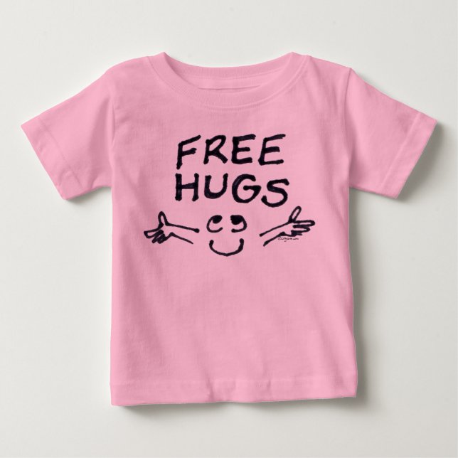 Camiseta De Bebé Abrazos gratis Personalizado Toddler (Anverso)