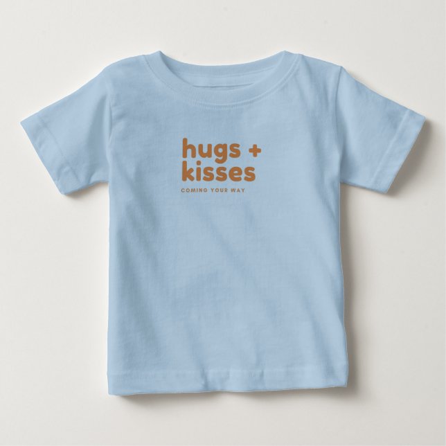 Camiseta De Bebé abrazos y besos (Anverso)
