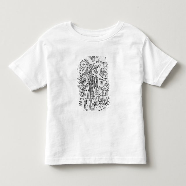 Camiseta De Bebé Abril, flores, aries (Anverso)