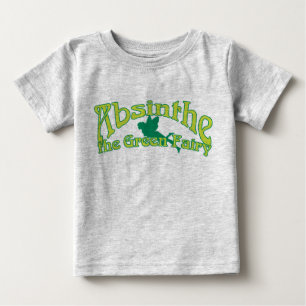 Camiseta De Bebé Absinthe Text the Green Fairy