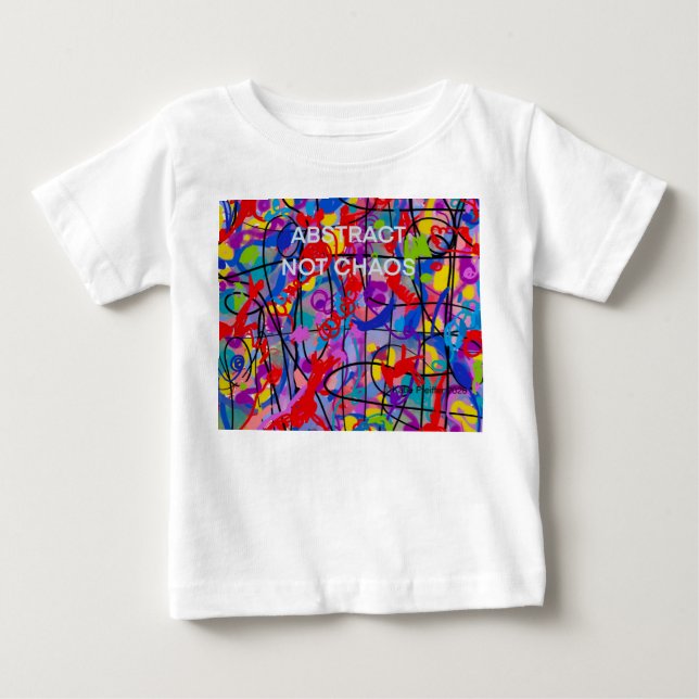 Camiseta De Bebé Abstract Not Chaos Baby (Anverso)