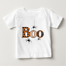 Camiseta De Bebé ABUCHEO con las arañas Halloween