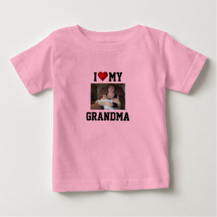 Camiseta De Bebé Abuela: AMO A MI ABUELA