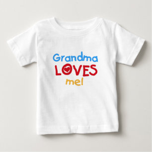 Camiseta De Bebé Abuela Me Ama