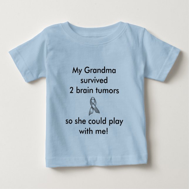 Camiseta De Bebé Abuela sobrevivida (Anverso)