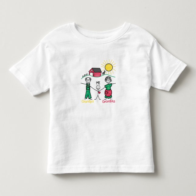 Camiseta De Bebé Abuela y yo del abuelo (Anverso)
