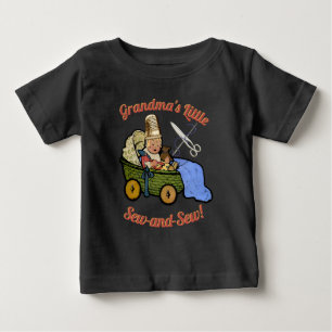 Camiseta De Bebé Abuelitos Pequeños y nuevos personalizados