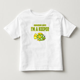 Camiseta De Bebé Abuelo gracioso dice que soy un guardián (pez)