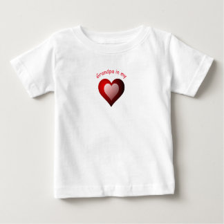 Camiseta De Bebé Abuelo personalizado en mi corazón