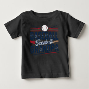 Camiseta De Bebé Abuelo Vintage de Béisbol