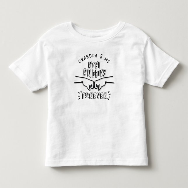 Camiseta De Bebé Abuelo y yo los mejores compinches para siempre (Anverso)