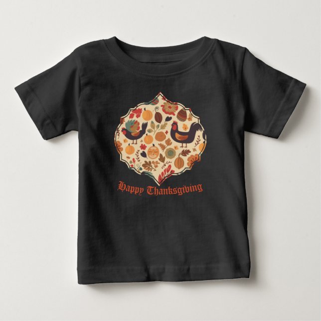 Camiseta De Bebé Abundancia de otoño (Anverso)