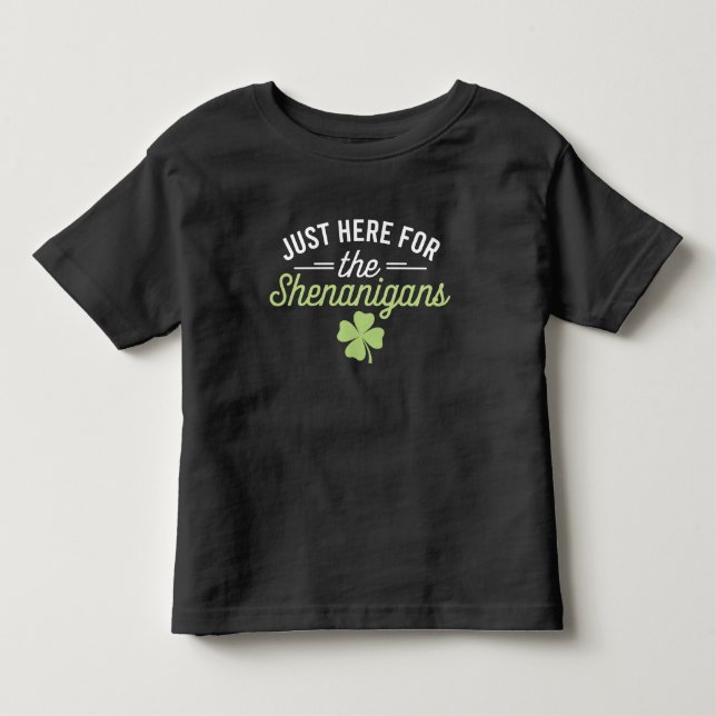 Camiseta De Bebé Acá para el Día de San Patricio (Anverso)