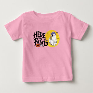 Camiseta De Bebé Acá para los abucheos   Beba y enciende tu charla
