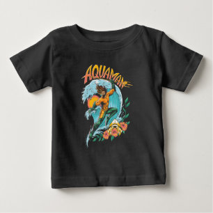 Camiseta De Bebé Acamán y Trident subiendo a la superficie gráfico