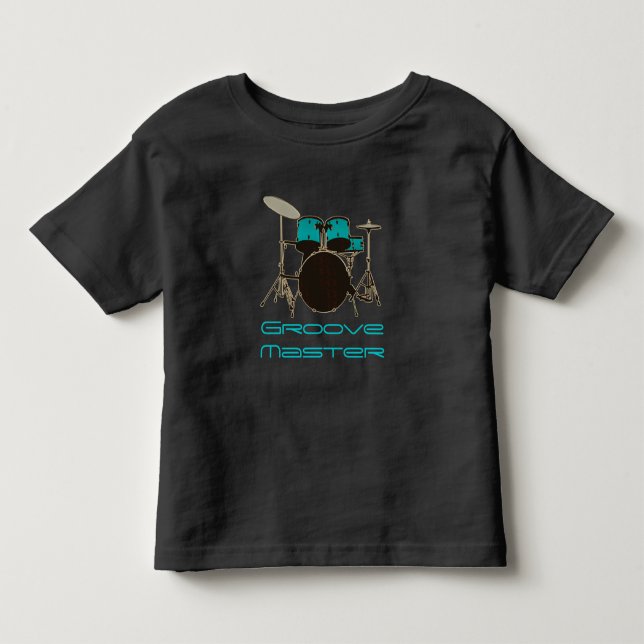 Camiseta De Bebé Acanale los tambores del ~ del batería y la (Anverso)