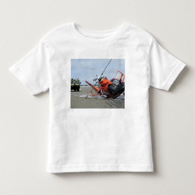 Camiseta De Bebé Accidente de helicóptero MH-65 de la Guardia Coste (Anverso)