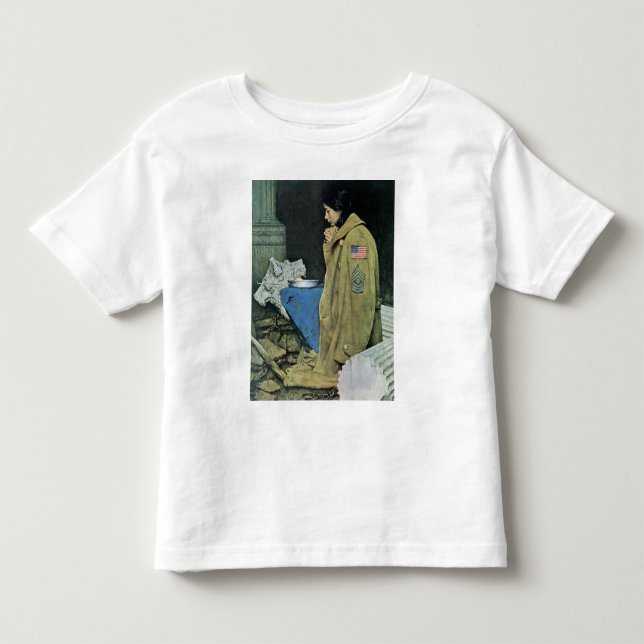 Camiseta De Bebé Acción de gracias del refugiado (Anverso)