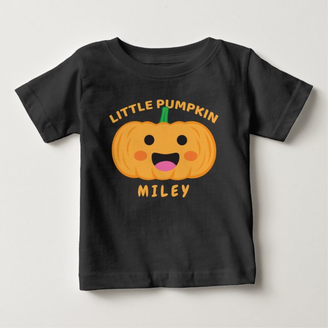 Camiseta De Bebé Acción de Gracias personalizada para la calabaza p (Anverso)