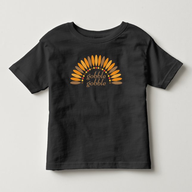 Camiseta De Bebé Acción de Gracias Turquía , Caída , Niñero Cosecha (Anverso)