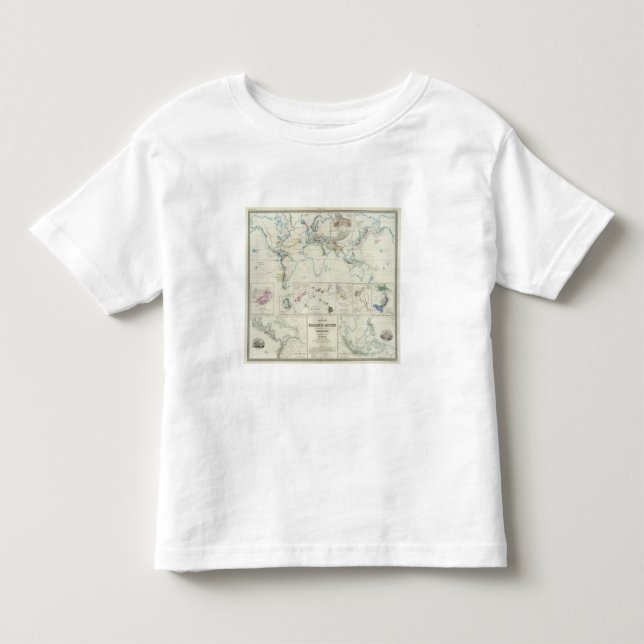 Camiseta De Bebé Acción volcánica (Anverso)