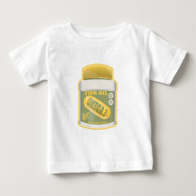 Camiseta De Bebé Aceite de pez Omega 3 (Anverso)