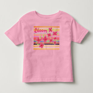 Camiseta De Bebé Acentos florales rosados