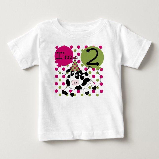 Camiseta De Bebé Acobarde el 2do cumpleaños (Anverso)