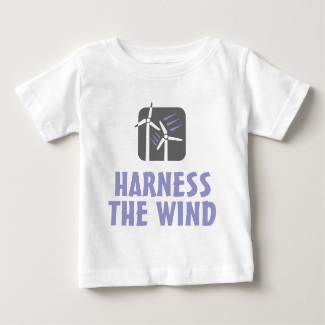 Camiseta De Bebé Acople el viento (3) (Anverso)