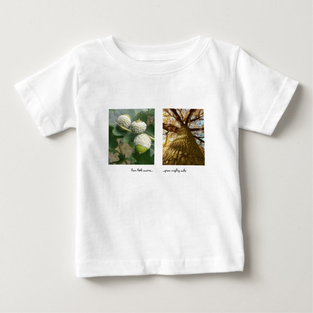 Camiseta De Bebé Acorns to Oaks T-shirt (Anverso)