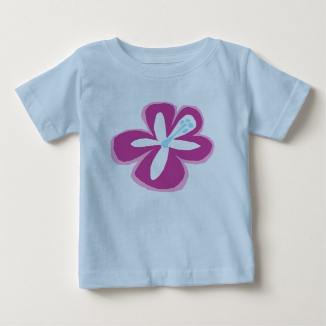 Camiseta De Bebé Acreedores de infantes de flores Pokii (Anverso)