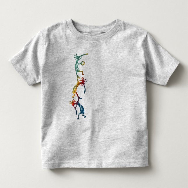 Camiseta De Bebé Acróbatas del músico de KOKOPELLI + sus ideas (Anverso)